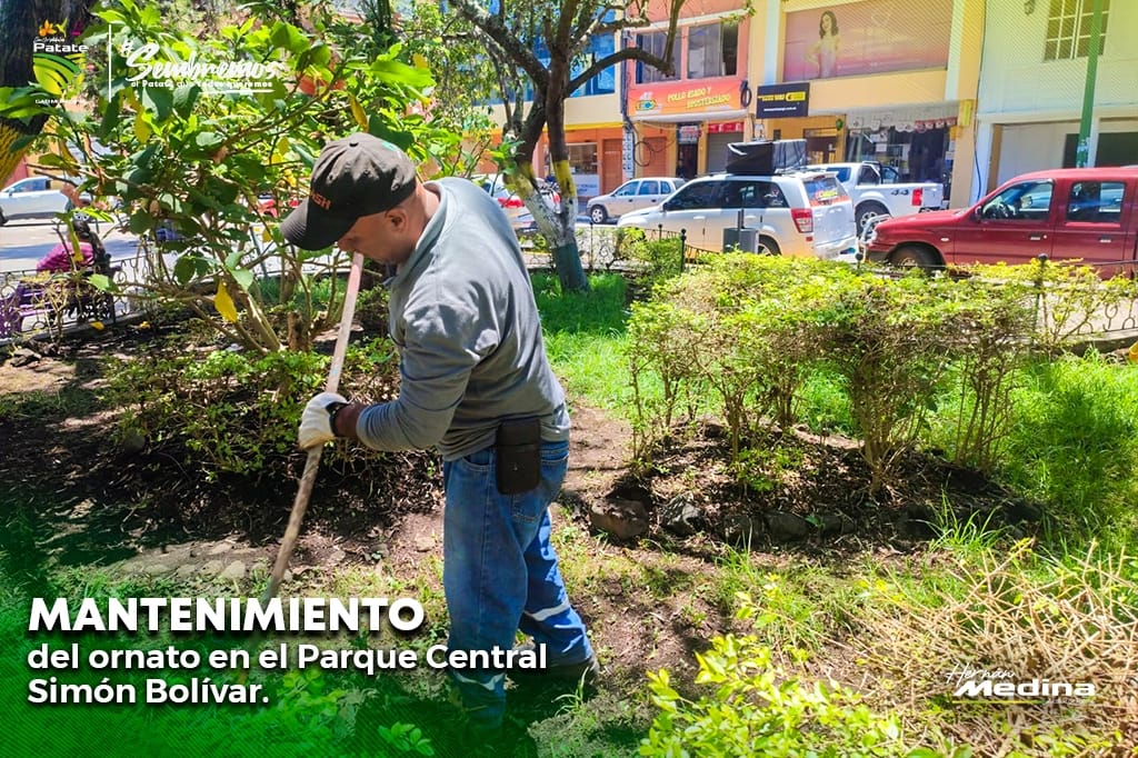 MANTENIMIENTO DEL ORNATO EN EL PARQUE SIMÓN BOLÍVAR